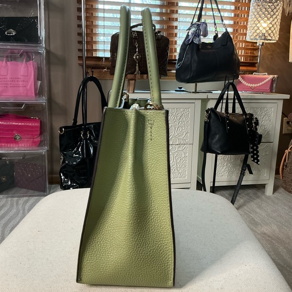 Michael Kors Green Saffiano Leather Satchel - Picture 3 of 10